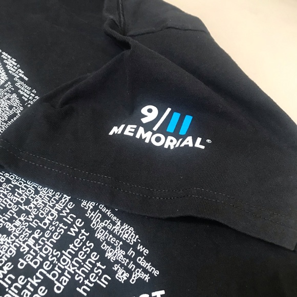911 Memorial Tee Shirt, In Darkness We Shine, XL - Picture 3 of 5